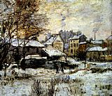 Snow Effect With Setting Sun by Claude Monet